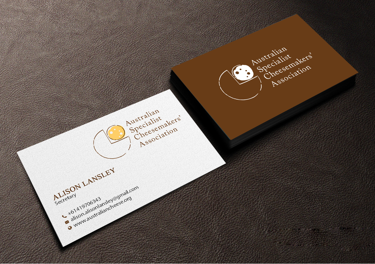 Business Card Design by Creations Box 2015 for Australian Specialist Cheesemakers' Association | Design #14278492