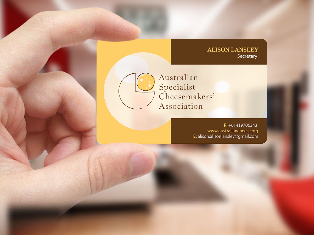 Business Card Design by Creations Box 2015 for Australian Specialist Cheesemakers' Association | Design #14278493