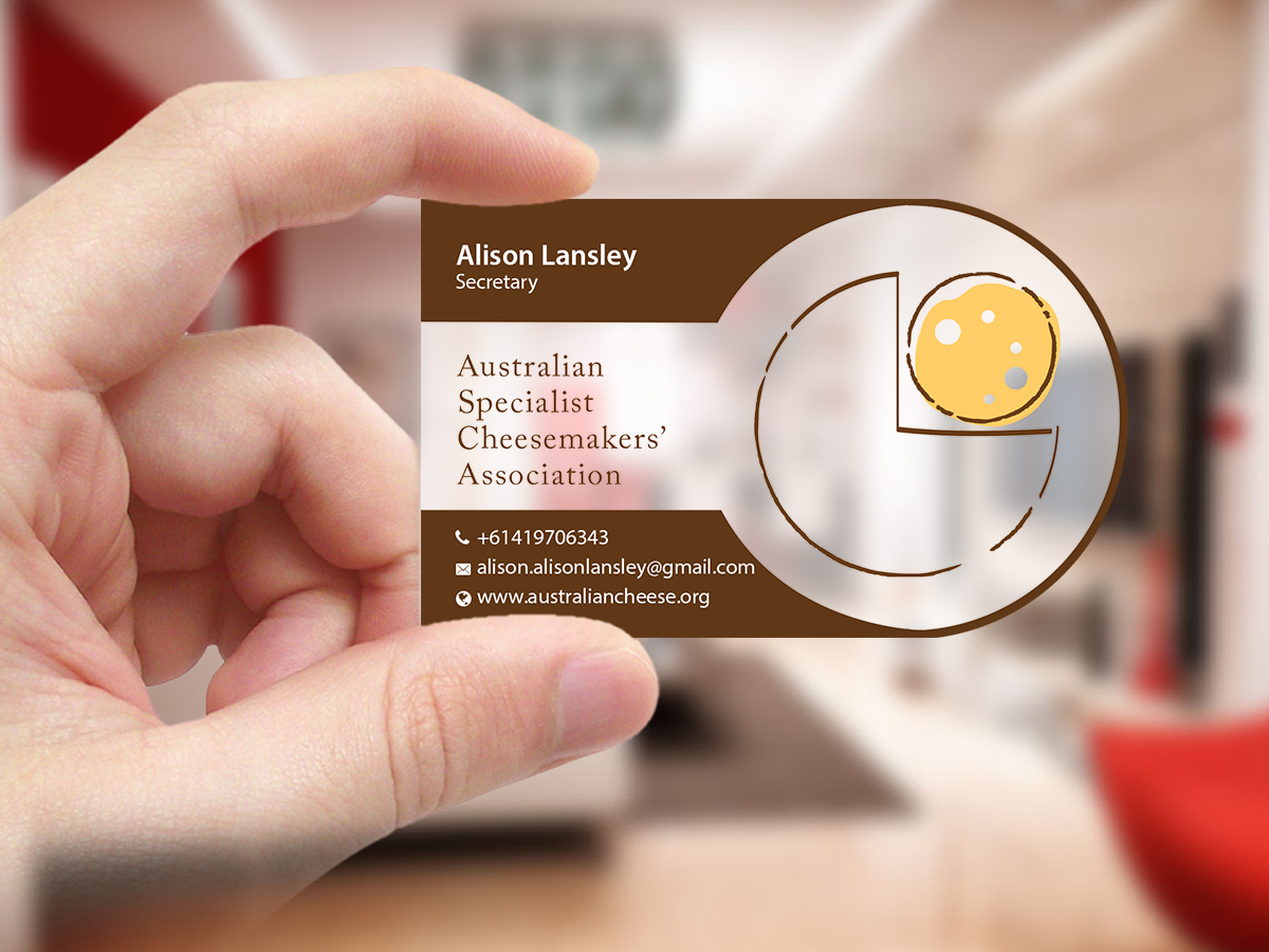 Business Card Design by Creations Box 2015 for Australian Specialist Cheesemakers' Association | Design #14281656