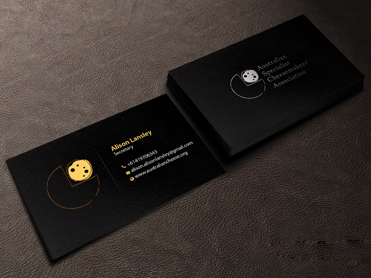 Design de Carte de Visite par Creations Box 2015 pour Australian Specialist Cheesemakers' Association | Design #14281658