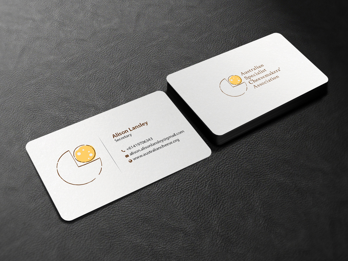 Business Card Design by Creations Box 2015 for Australian Specialist Cheesemakers' Association | Design #14281663