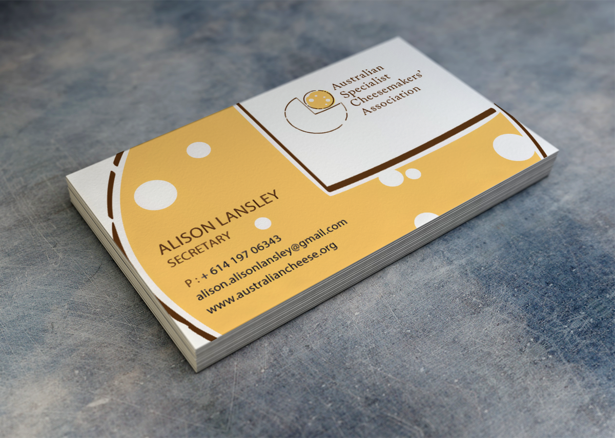 Business Card Design by phoenixx for Australian Specialist Cheesemakers' Association | Design #14334139