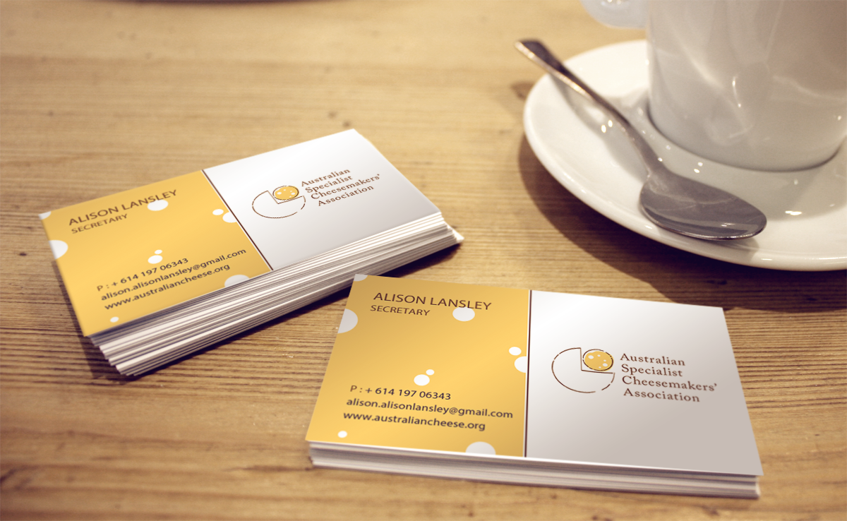 Business Card Design by phoenixx for Australian Specialist Cheesemakers' Association | Design #14334140
