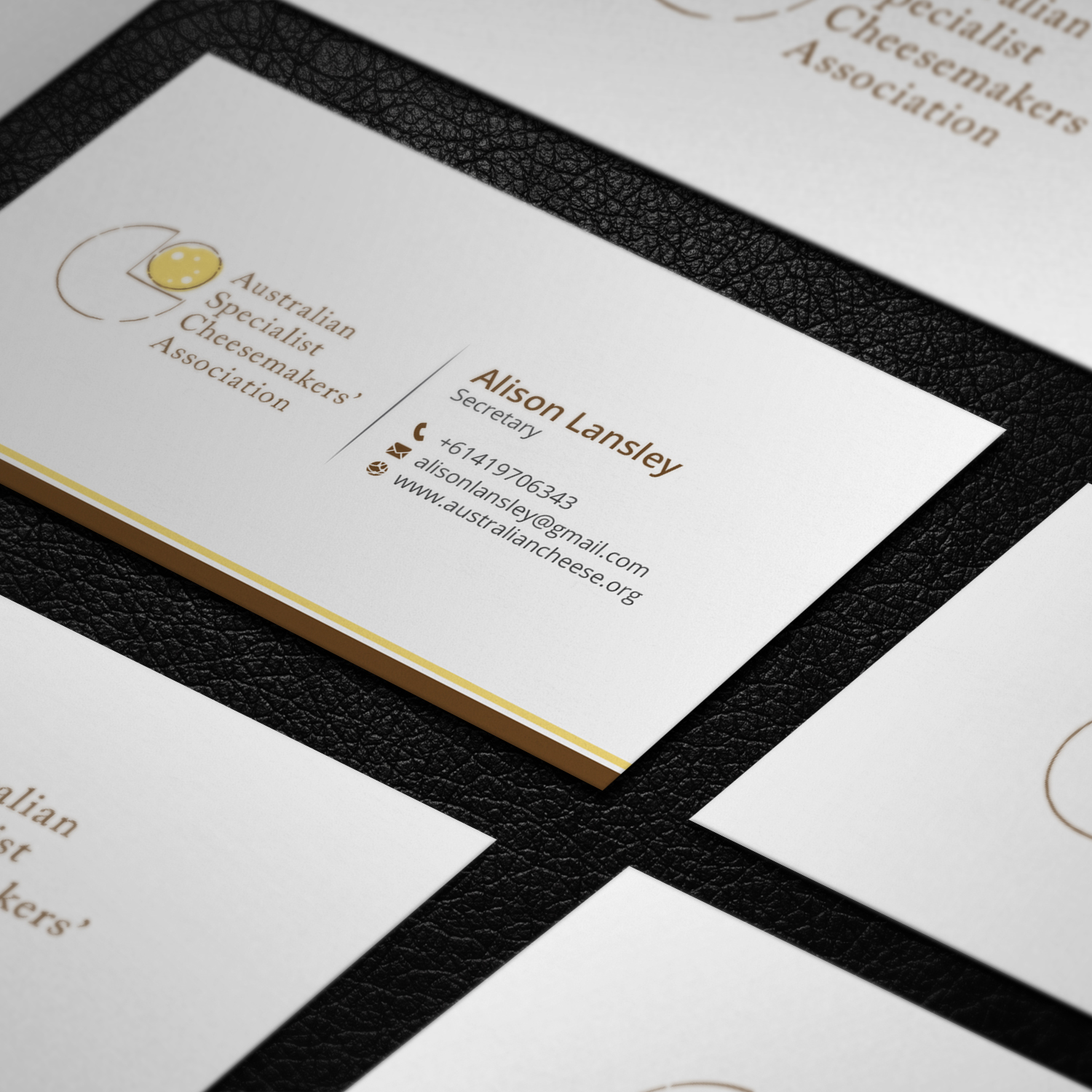 Business Card Design by Right_D for Australian Specialist Cheesemakers' Association | Design #14257346