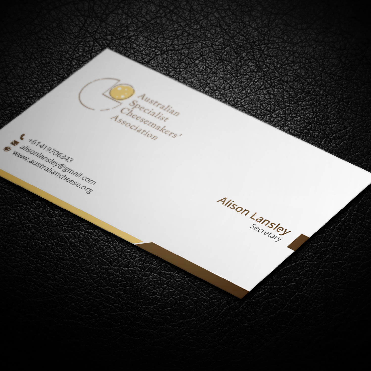 Business Card Design by Right_D for Australian Specialist Cheesemakers' Association | Design #14257597