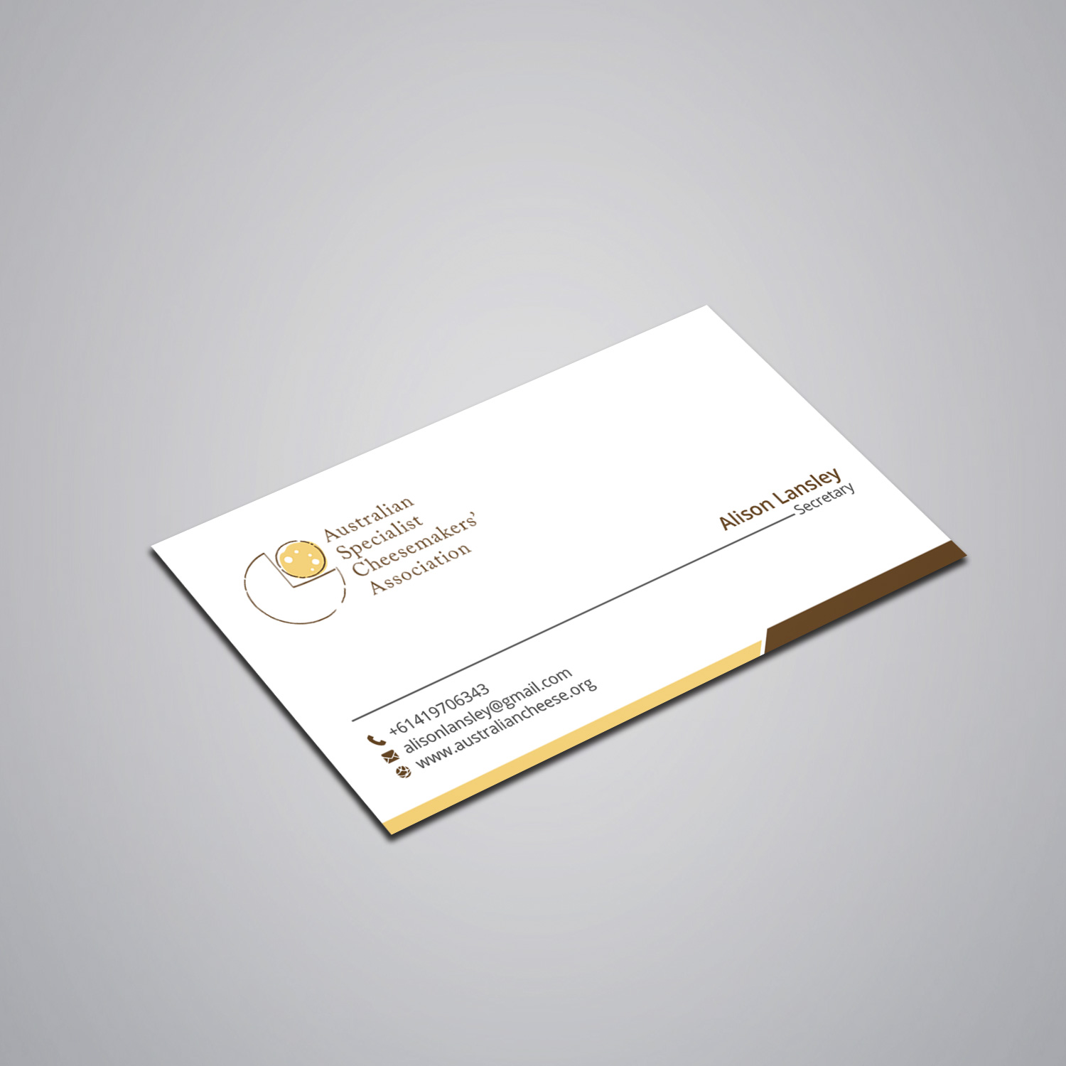 Business Card Design by Right_D for Australian Specialist Cheesemakers' Association | Design #14257598