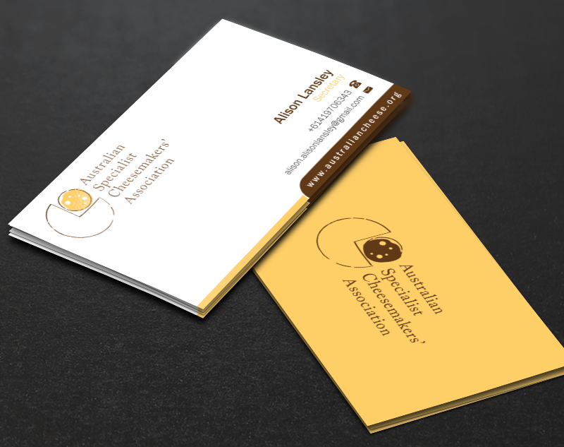 Business Card Design by Brand aid for Australian Specialist Cheesemakers' Association | Design #14291773