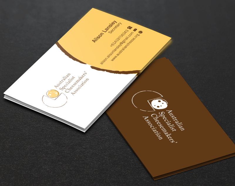 Business Card Design by Brand aid for Australian Specialist Cheesemakers' Association | Design #14291774