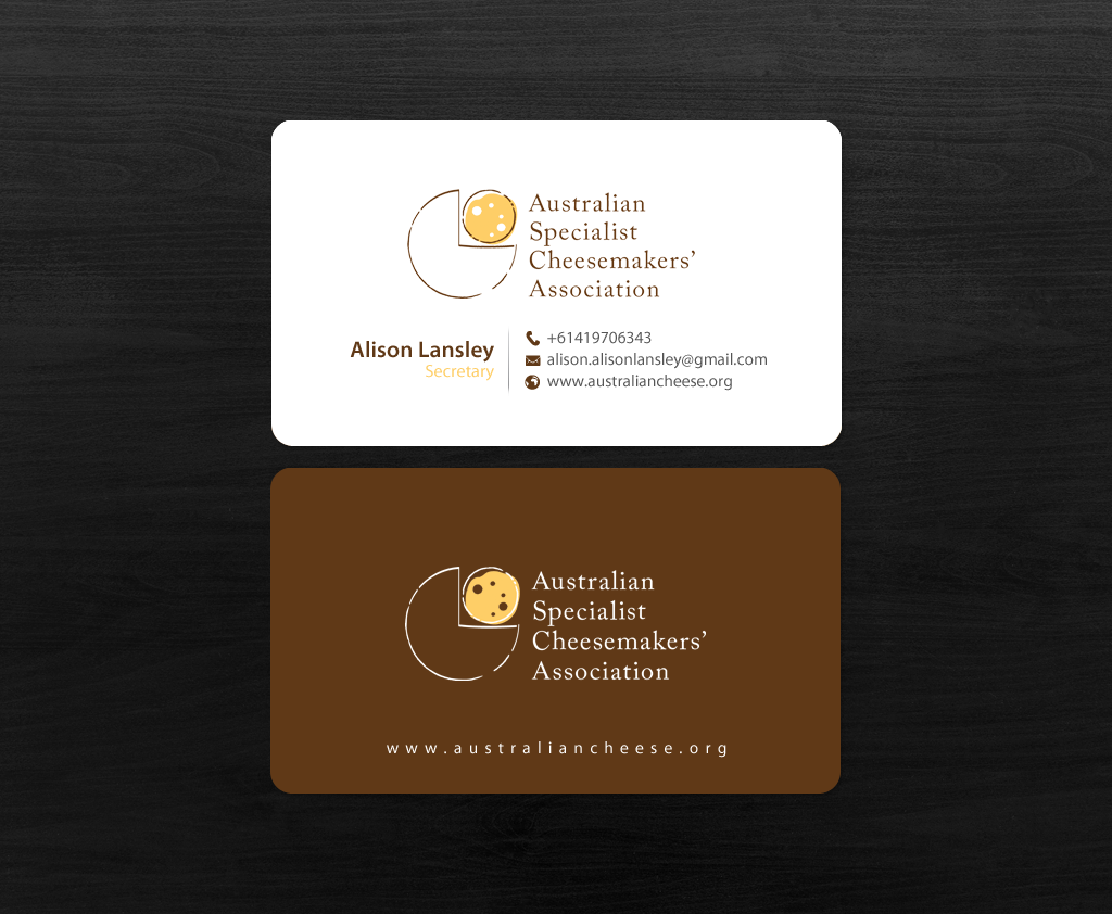 Business Card Design by chandrayaan.creative for Australian Specialist Cheesemakers' Association | Design #14288824