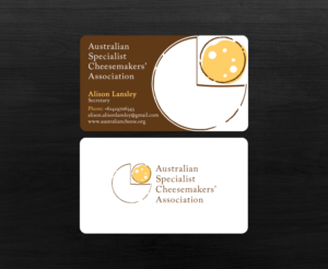 Business Card Design by chandrayaan.creative for Australian Specialist Cheesemakers' Association | Design: #14288837