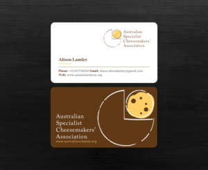 Business Card Design by chandrayaan.creative for Australian Specialist Cheesemakers' Association | Design: #14288858