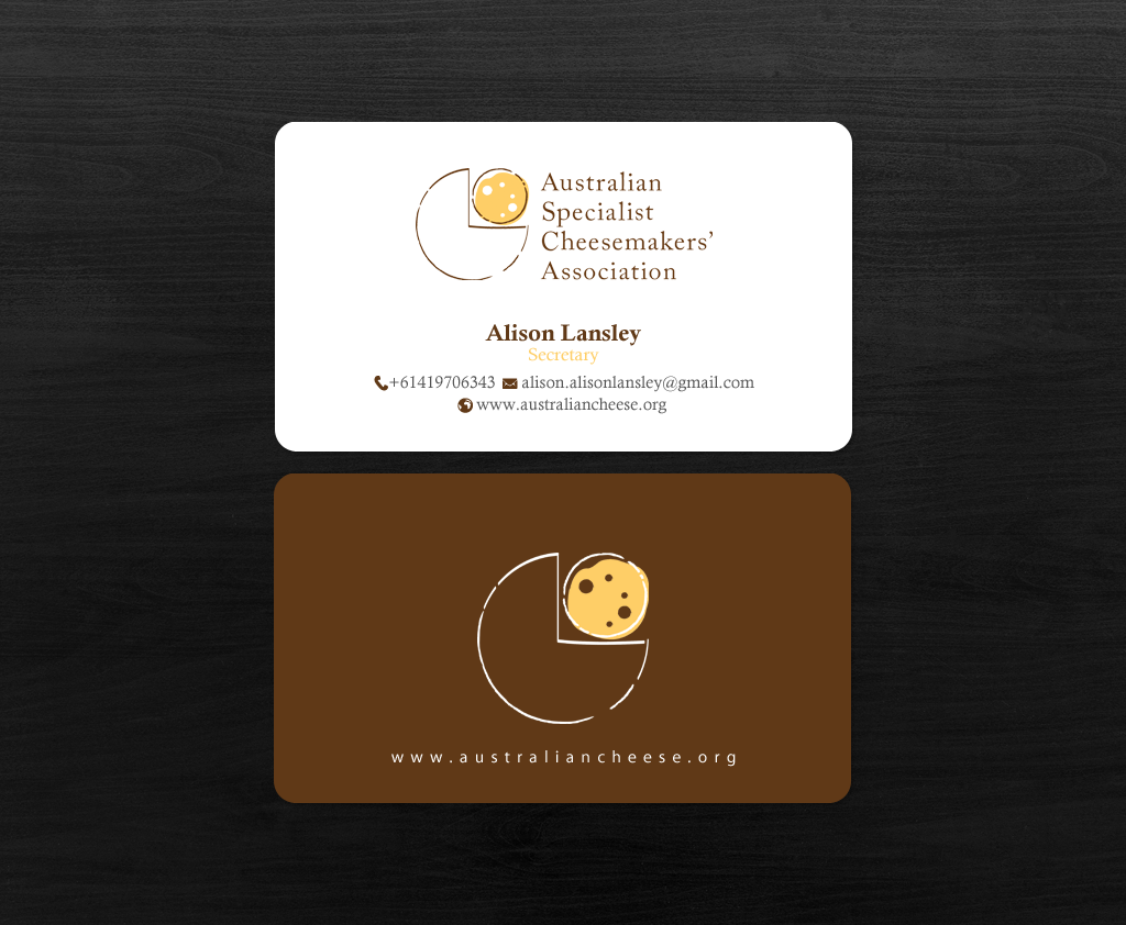Business Card Design by chandrayaan.creative for Australian Specialist Cheesemakers' Association | Design #14288872