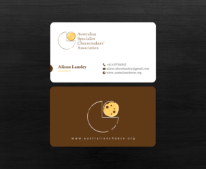 Business Card Design by chandrayaan.creative for Australian Specialist Cheesemakers' Association | Design: #14288888