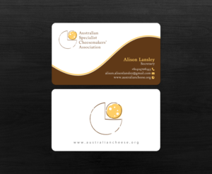 Business Card Design by chandrayaan.creative for Australian Specialist Cheesemakers' Association | Design: #14288889