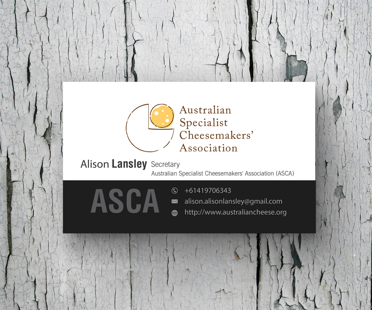 Business Card Design by M6G for Australian Specialist Cheesemakers' Association | Design #14362517