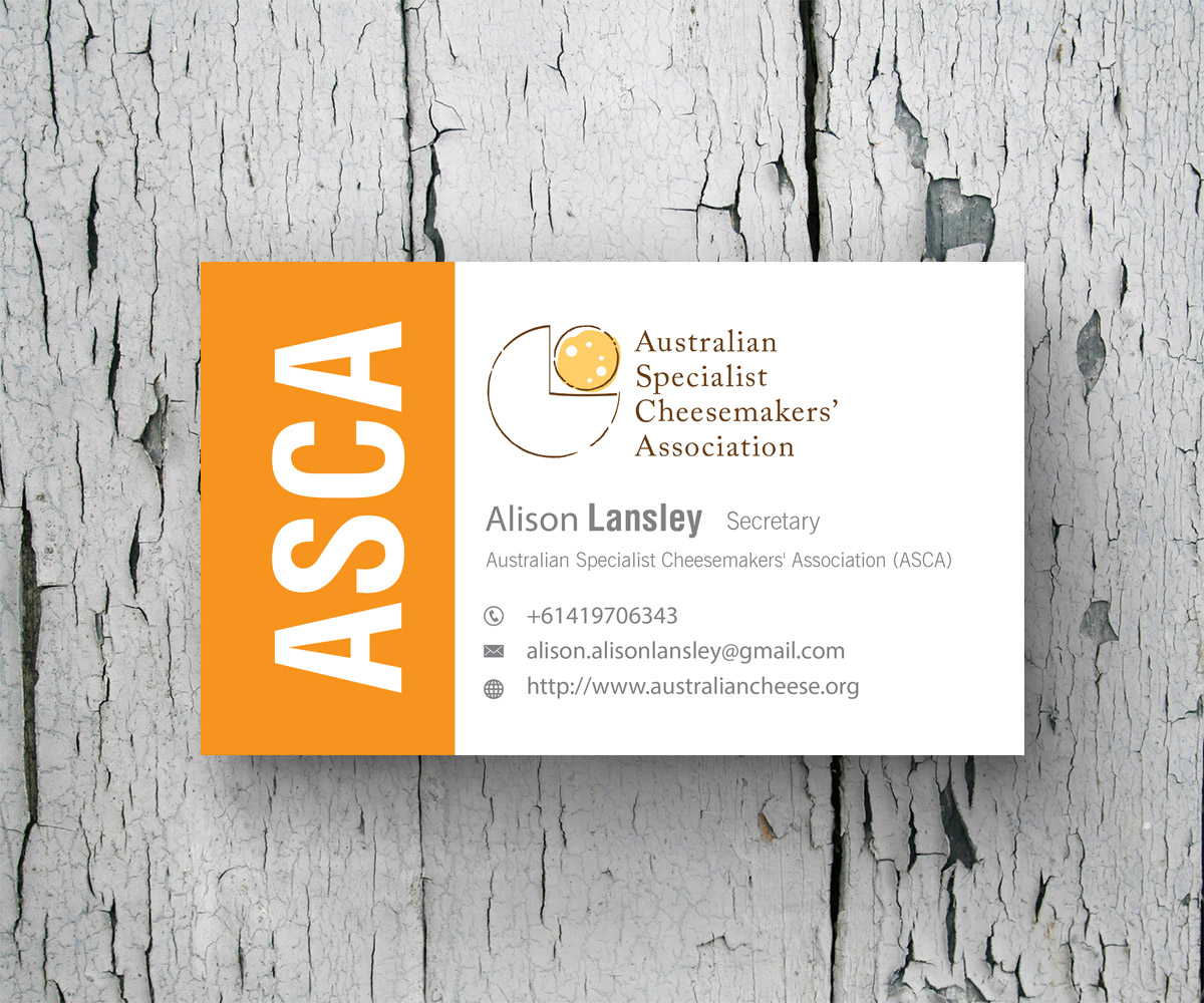 Business Card Design by M6G for Australian Specialist Cheesemakers' Association | Design #14368532