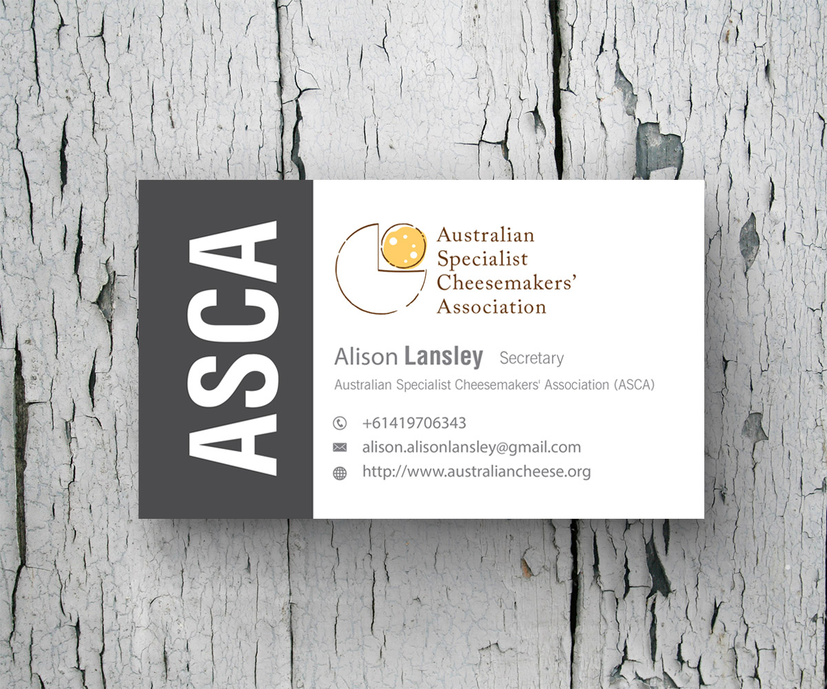 Business Card Design by M6G for Australian Specialist Cheesemakers' Association | Design #14368545