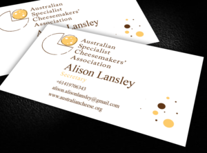 Business Card Design by shyamalart for Australian Specialist Cheesemakers' Association | Design: #14349249