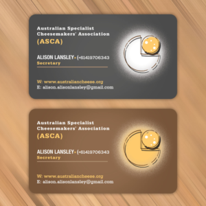 Business Card Design by Versatile.Designer for Australian Specialist Cheesemakers' Association | Design: #14368833