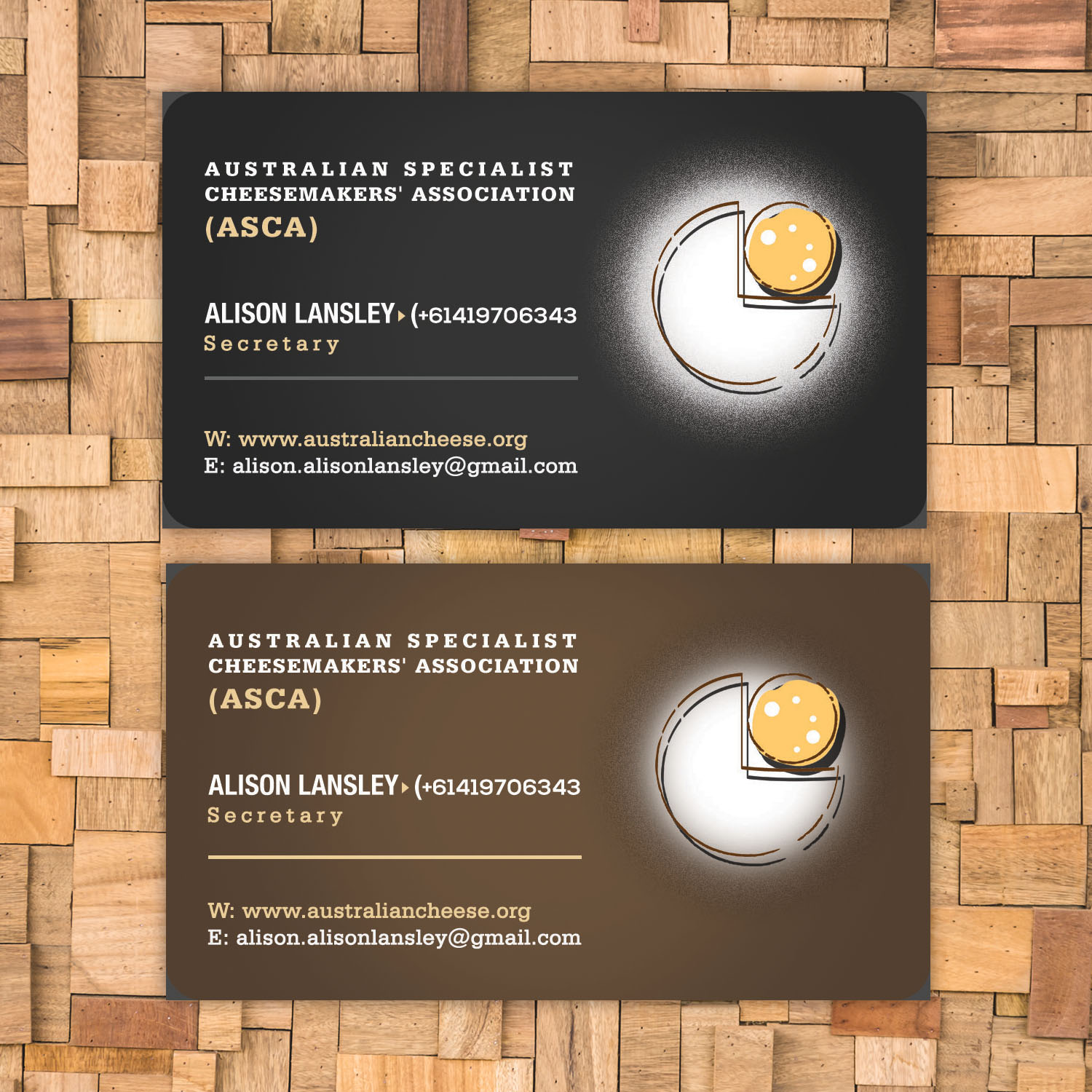 Business Card Design by Versatile.Designer for Australian Specialist Cheesemakers' Association | Design #14370245