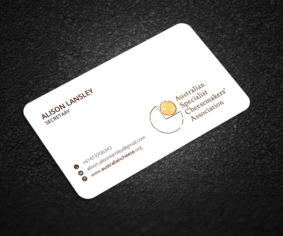 Business Card Design by Graphic Flame for Australian Specialist Cheesemakers' Association | Design #14353735