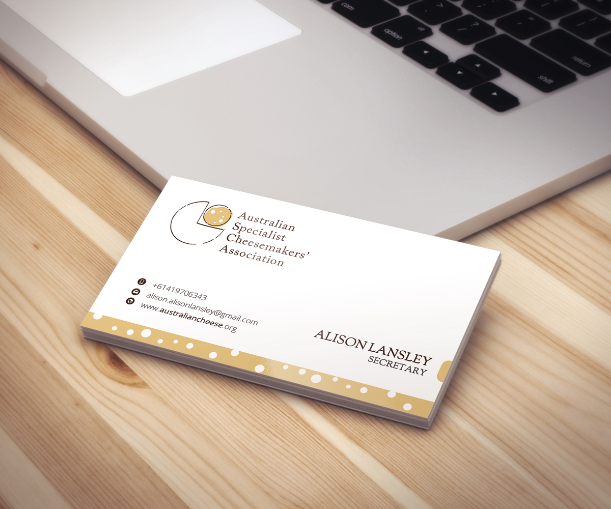 Business Card Design by Graphic Flame for Australian Specialist Cheesemakers' Association | Design #14353736