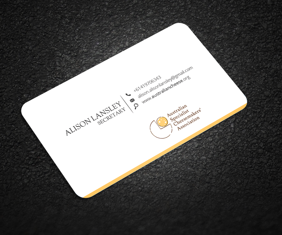Business Card Design by Graphic Flame for Australian Specialist Cheesemakers' Association | Design #14353737