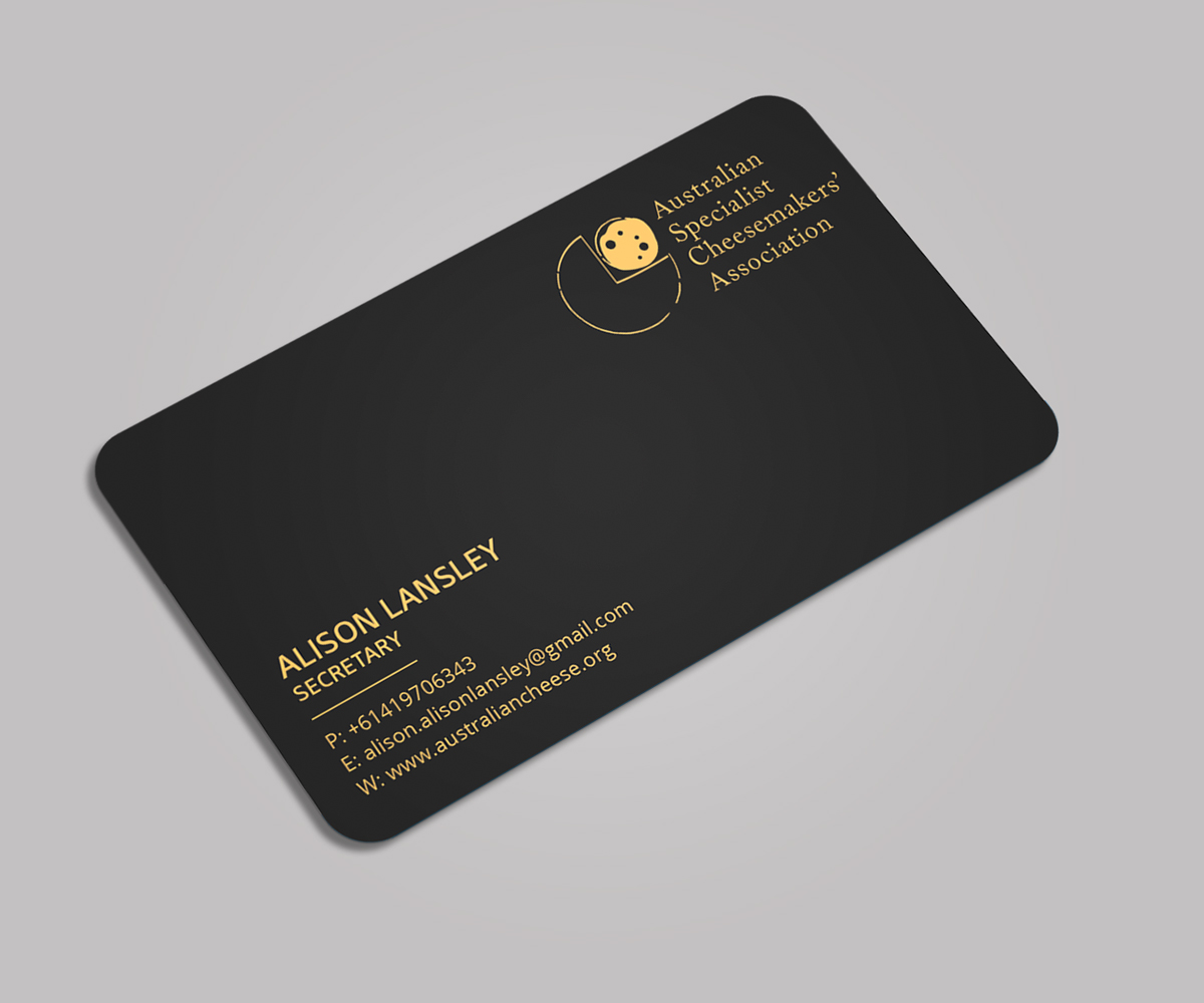 Business Card Design by Graphic Flame for Australian Specialist Cheesemakers' Association | Design #14353755
