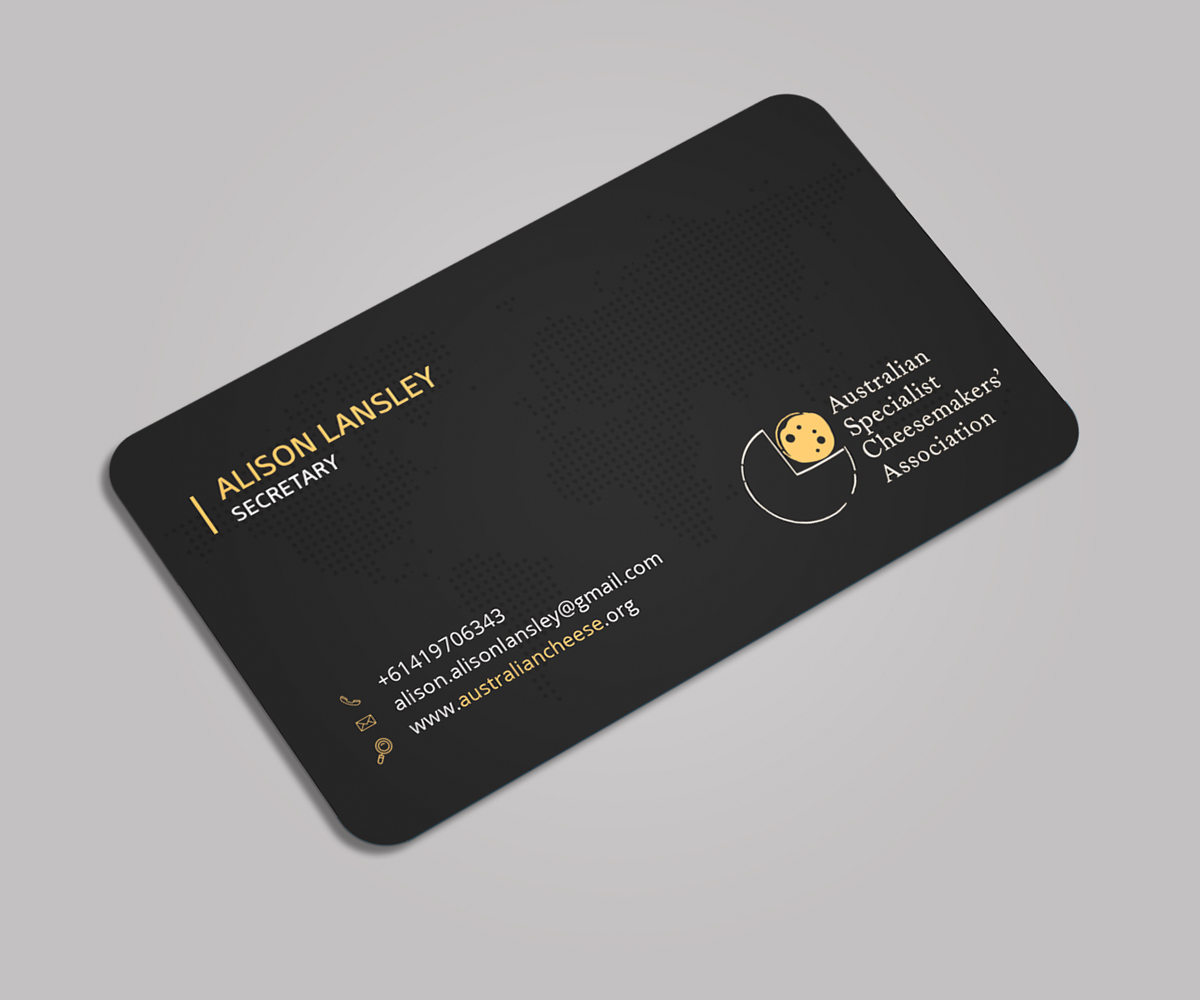 Business Card Design by Graphic Flame for Australian Specialist Cheesemakers' Association | Design #14353756