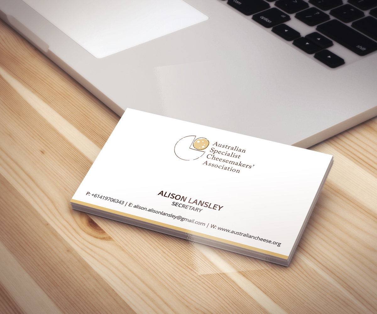 Business Card Design by Graphic Flame for Australian Specialist Cheesemakers' Association | Design #14353758