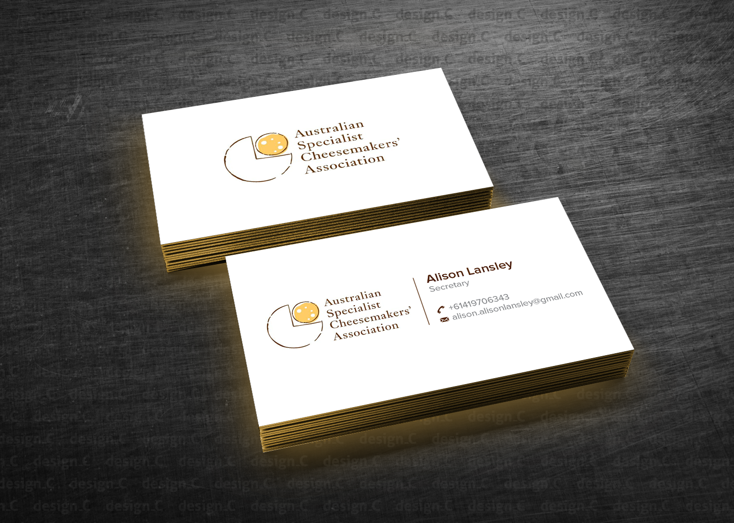 Business Card Design by design_C. for Australian Specialist Cheesemakers' Association | Design #14355804