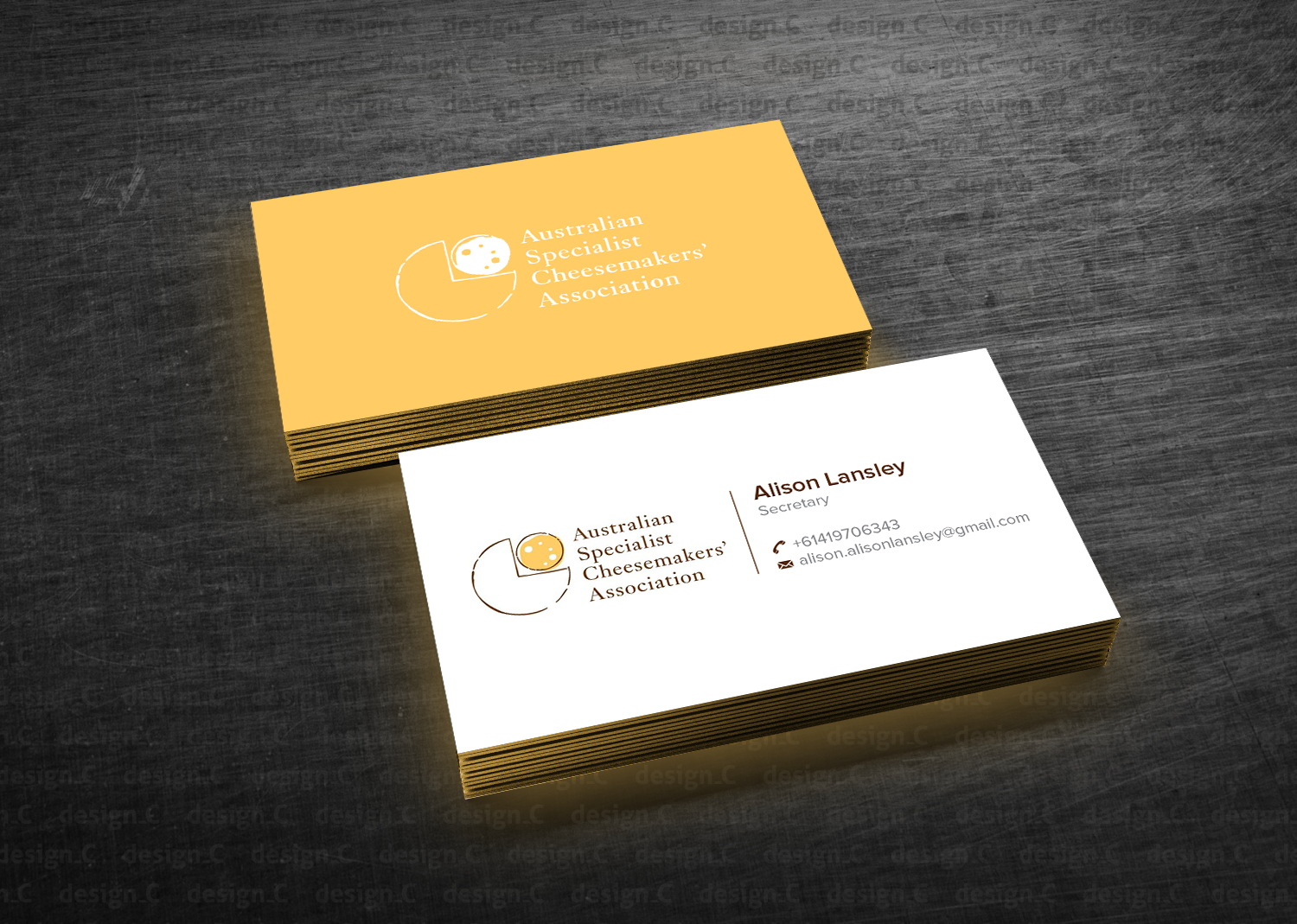 Business Card Design by design_C. for Australian Specialist Cheesemakers' Association | Design #14355819