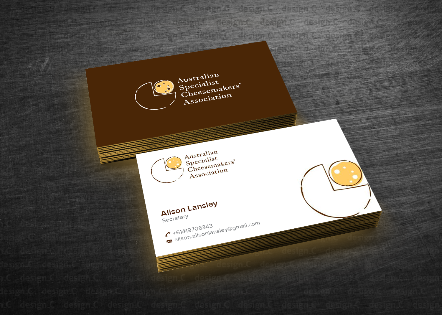 Business Card Design by design_C. for Australian Specialist Cheesemakers' Association | Design #14355860