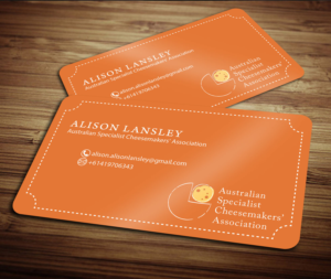 Business Card Design by CaMaximo for Australian Specialist Cheesemakers' Association | Design: #14317220