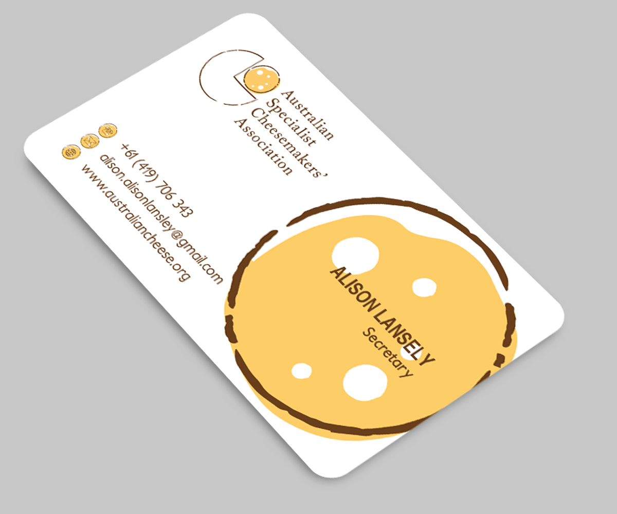 Business Card Design by TRZN for Australian Specialist Cheesemakers' Association | Design #14372174