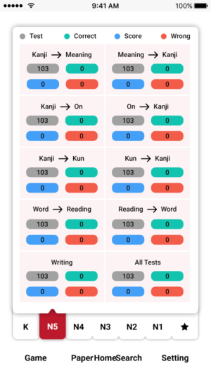Redesign of iOS App Kanji Teacher | Design Application par Fiki Purnama