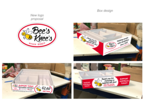 Graphic Design by Amduat Design for Bee's knees Australia  | Design: #14348224