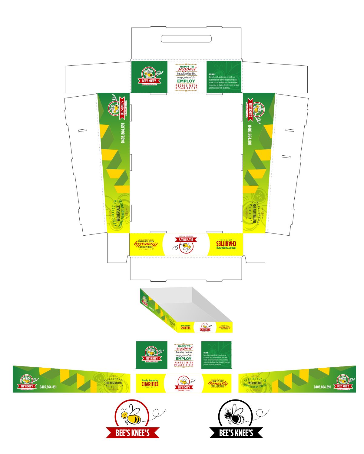 Graphic Design by DesignMX (Renan Mejia) for Bee's knees Australia  | Design #14327504