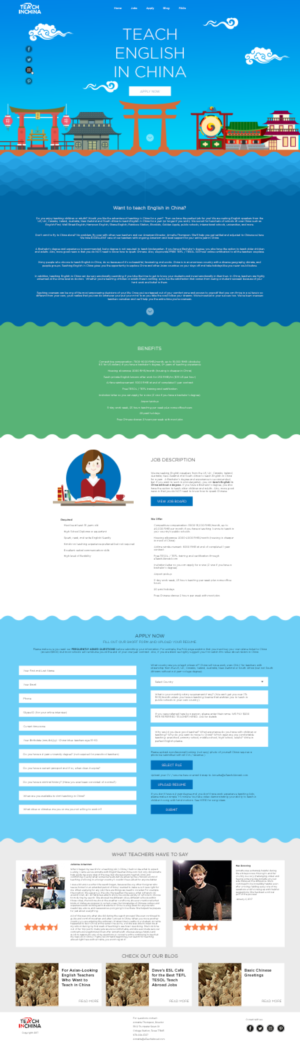 English Teacher China | Web Design by insert name here