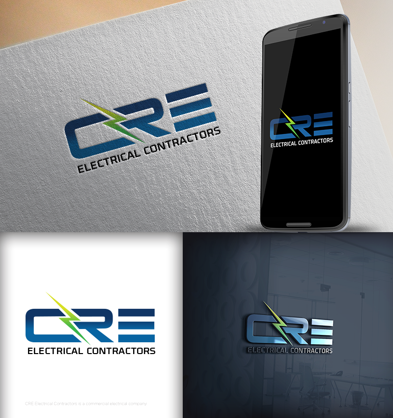 Logo Design by cracuz09 for CRE Electrical Contractors  | Design #14299908