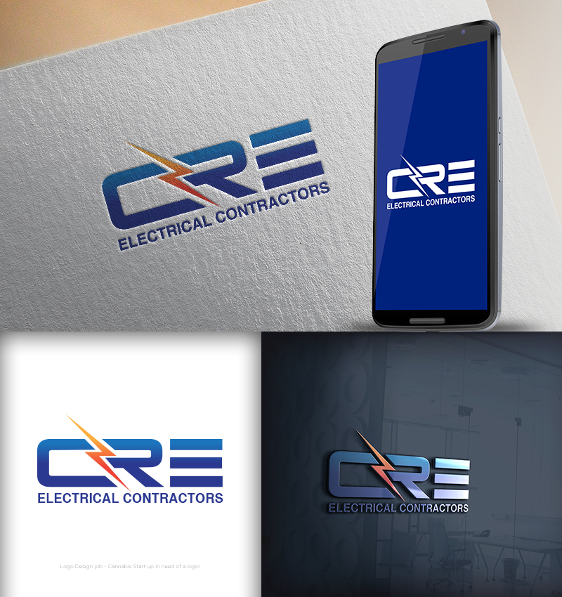 Logo Design by cracuz09 for CRE Electrical Contractors  | Design #14306489