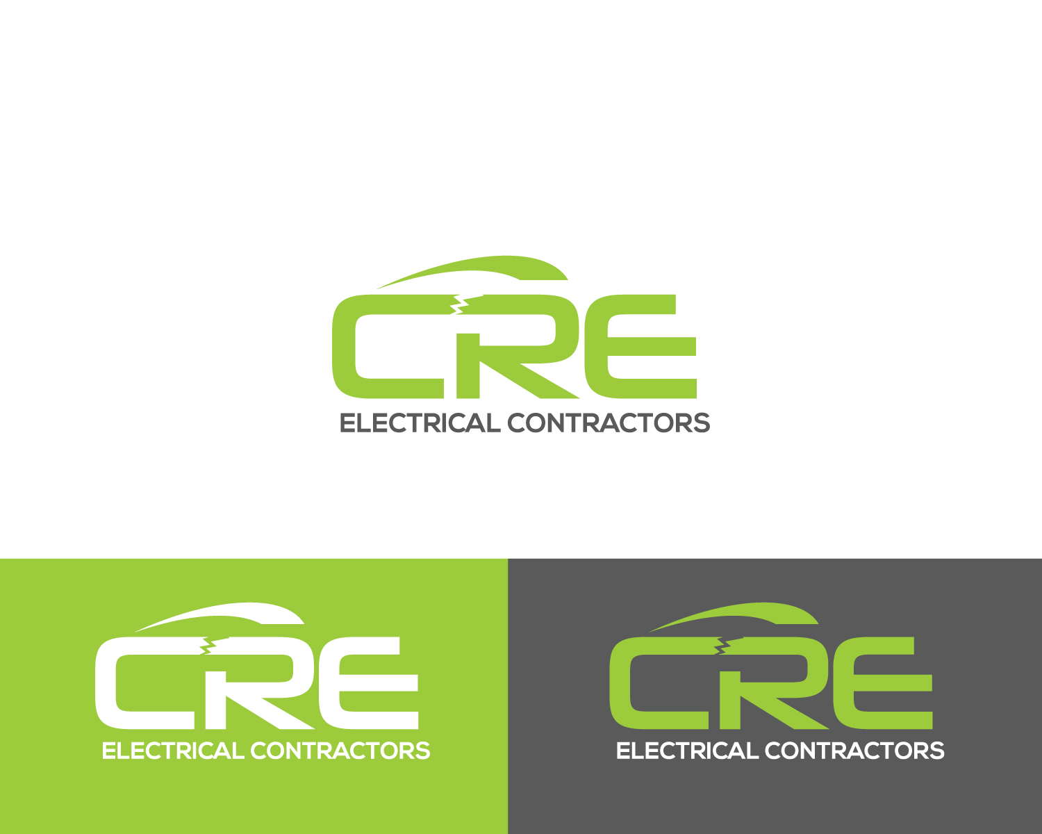 Logo Design by Atec for CRE Electrical Contractors  | Design #14313852