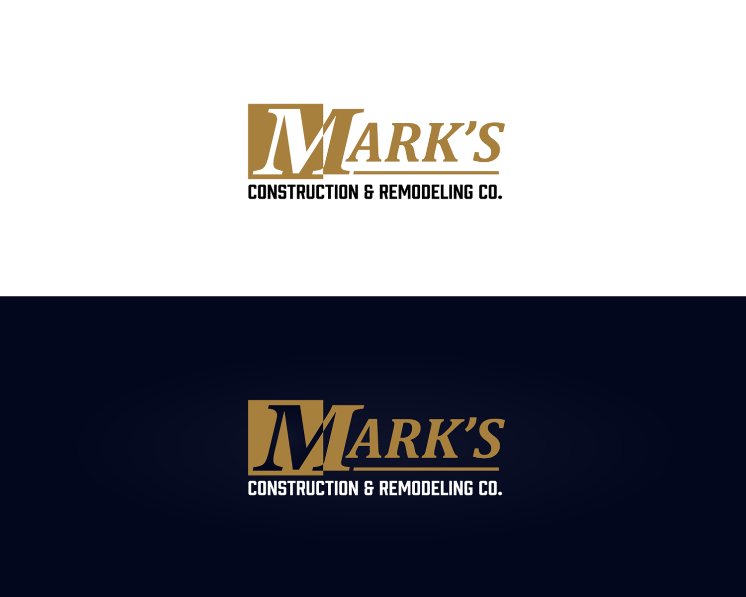 Logo Design by anonrotide for Mark's Construction & Remodeling Co.  | Design #14280248