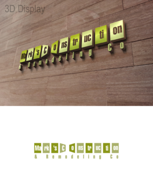 Logo Design by 3Guys for Mark's Construction & Remodeling Co.  | Design: #14273323
