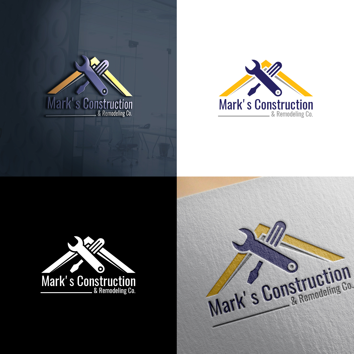 Logo Design by baqar.110panhwar for Mark's Construction & Remodeling Co.  | Design #14267755