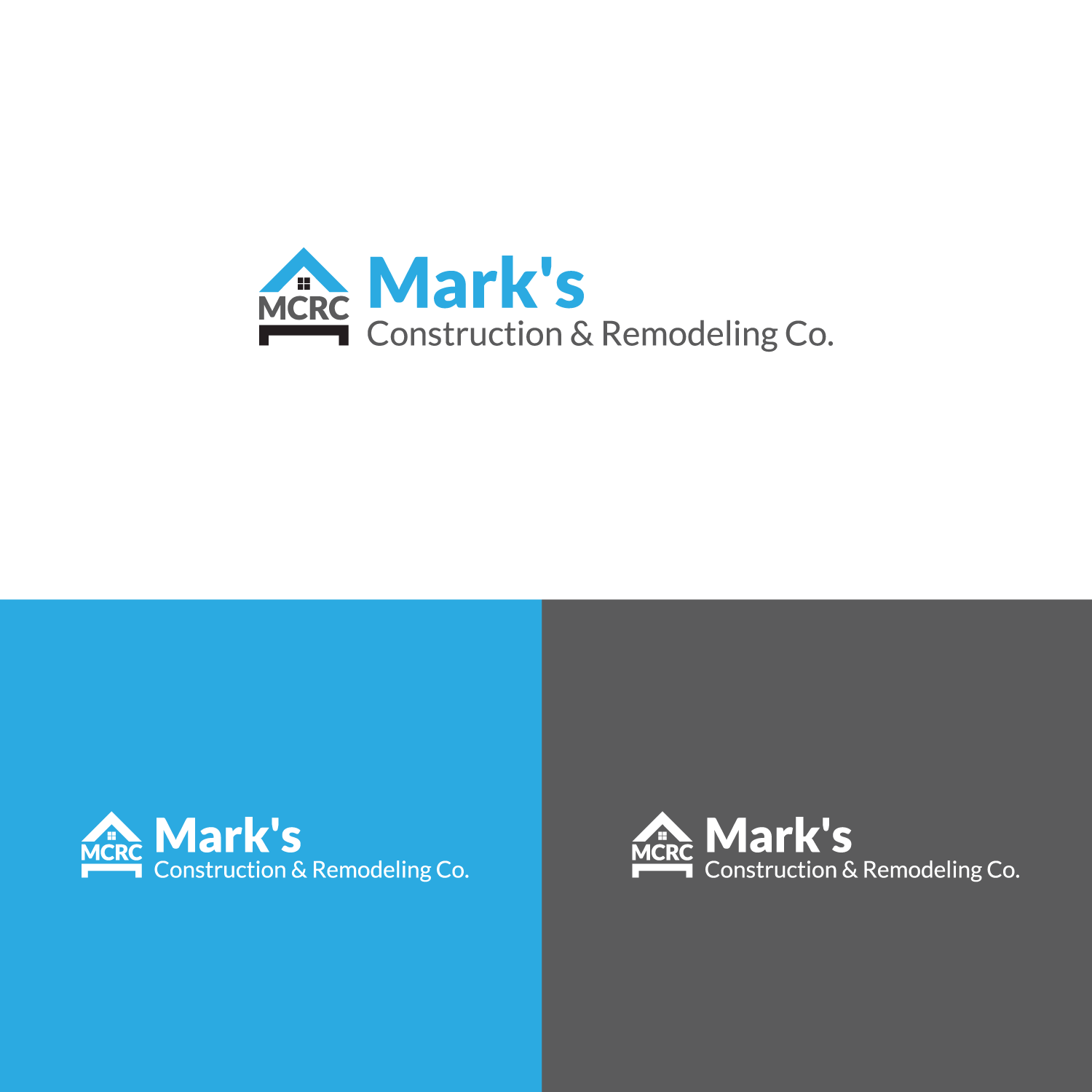Logo Design by MMC Designs for Mark's Construction & Remodeling Co.  | Design #14261126