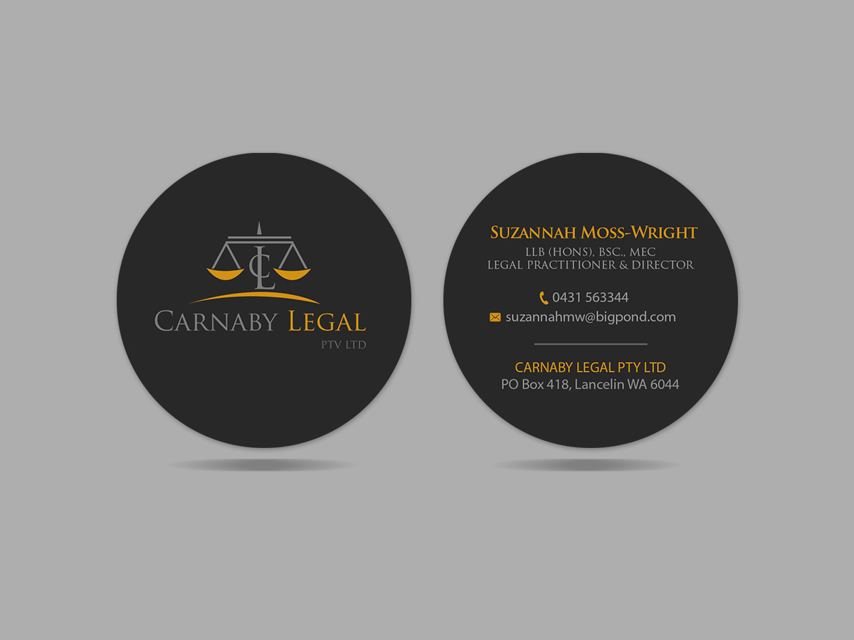 Design de Carte de Visite par Creations Box 2015 pour Carnaby Legal | Design #14293640
