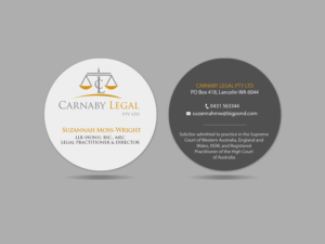 Design de Carte de Visite par Creations Box 2015 pour Carnaby Legal | Design : #14293641
