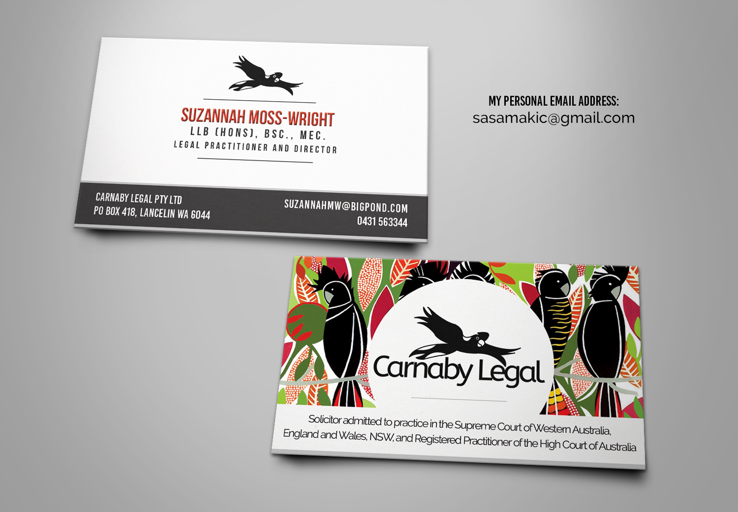 Business Card Design by Lesaba Design for Carnaby Legal | Design #14779860