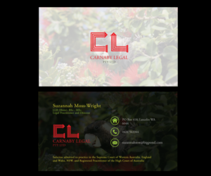 Business Card Design by kaygborlour for Carnaby Legal | Design #14402039